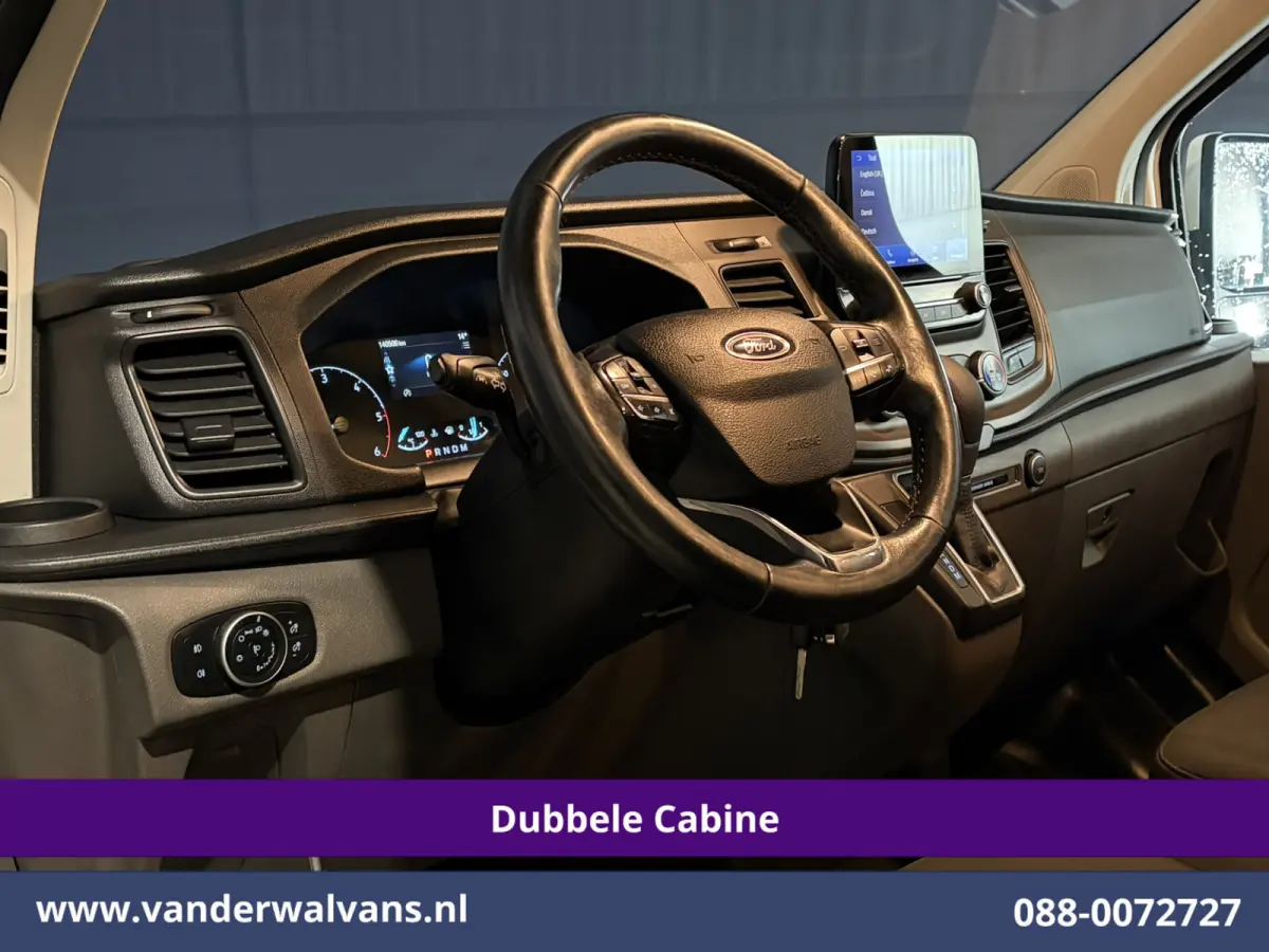 2.0 TDCI 131pk Automaat L2H1 Dubbele Cabine Euro6 Airco | 6-Zits | Camera | Navigatie | LED | Apple Carplay Cruisecontrol, Android Auto, Verwarmde Voorruit, Achterklep, Parkeersensoren, Bijr