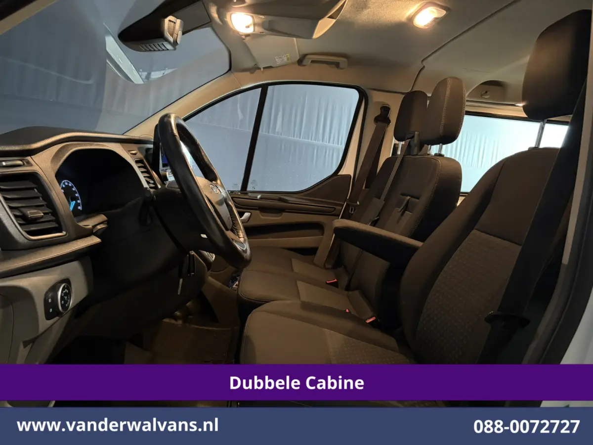 2.0 TDCI 131pk Automaat L2H1 Dubbele Cabine Euro6 Airco | 6-Zits | Camera | Navigatie | LED | Apple Carplay Cruisecontrol, Android Auto, Verwarmde Voorruit, Achterklep, Parkeersensoren, Bijr