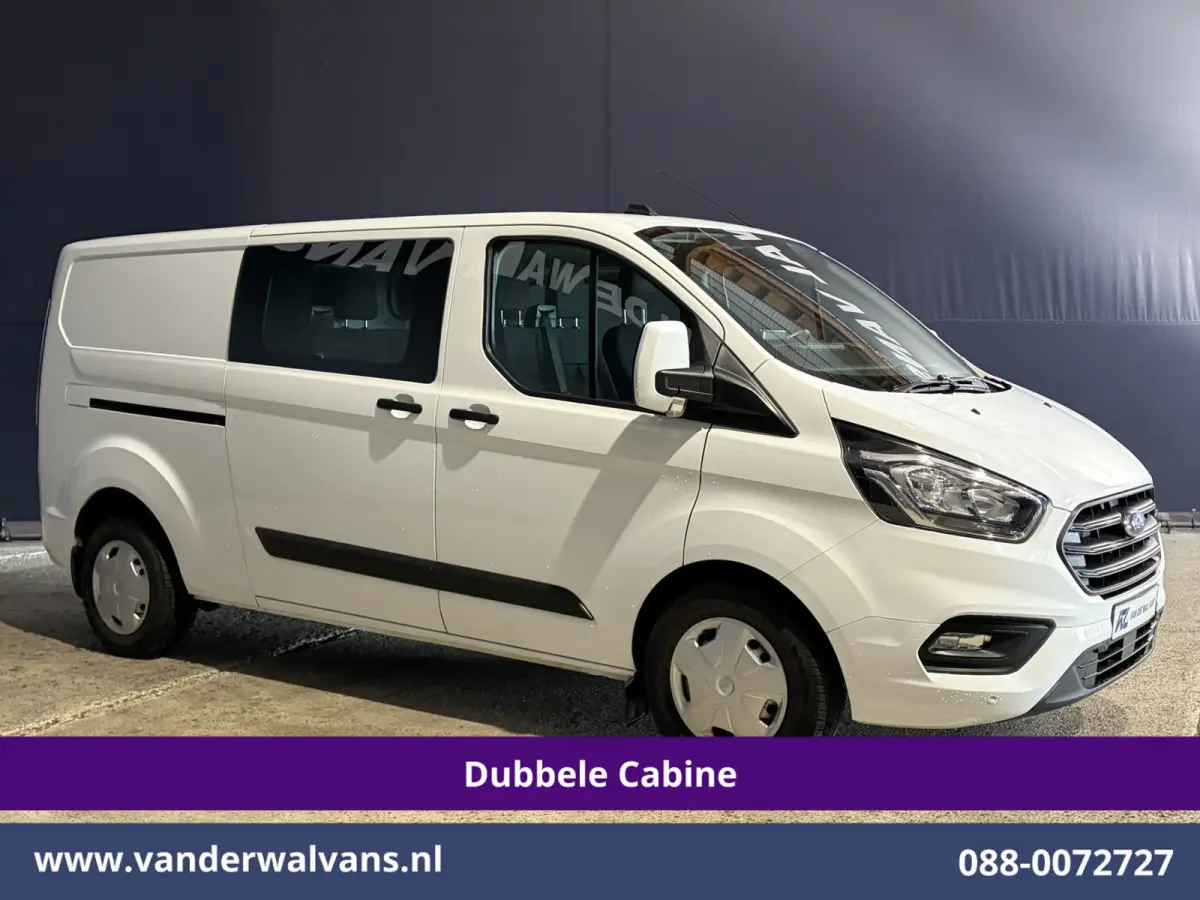 2.0 TDCI 131pk Automaat L2H1 Dubbele Cabine Euro6 Airco | 6-Zits | Camera | Navigatie | LED | Apple Carplay Cruisecontrol, Android Auto, Verwarmde Voorruit, Achterklep, Parkeersensoren, Bijr