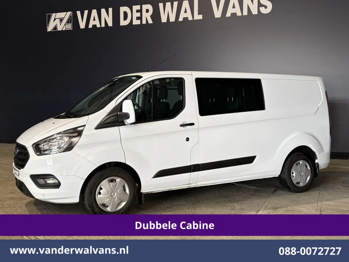 2.0 TDCI 131pk Automaat L2H1 Dubbele Cabine Euro6 Airco | 6-Zits | Camera | Navigatie | LED | Apple Carplay Cruisecontrol, Android Auto, Verwarmde Voorruit, Achterklep, Parkeersensoren, Bijr