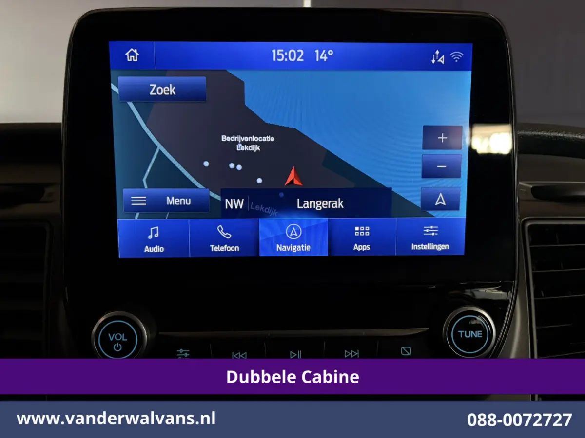 2.0 TDCI 131pk Automaat L2H1 Dubbele Cabine Euro6 Airco | 6-Zits | Camera | Navigatie | LED | Apple Carplay Cruisecontrol, Android Auto, Verwarmde Voorruit, Achterklep, Parkeersensoren, Bijr