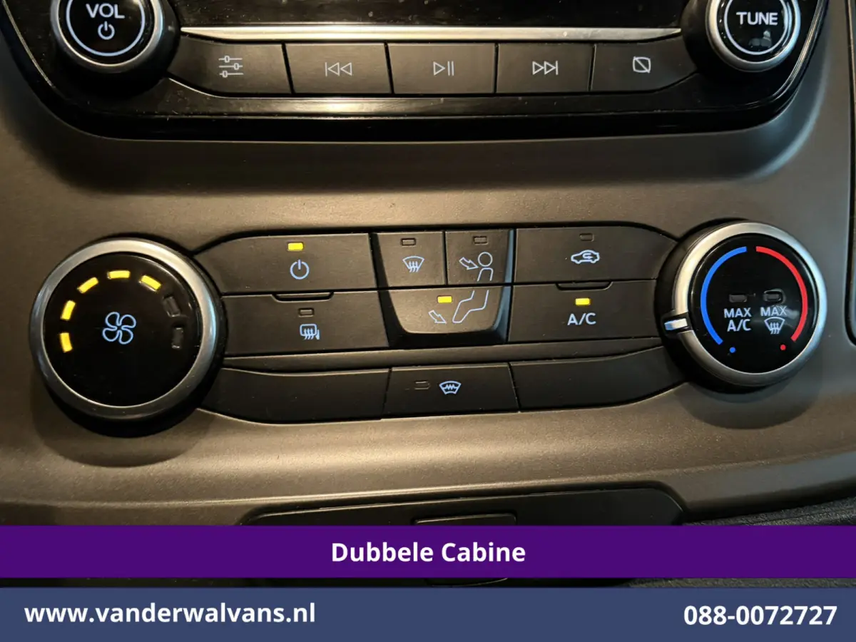 2.0 TDCI 131pk Automaat L2H1 Dubbele Cabine Euro6 Airco | 6-Zits | Camera | Navigatie | LED | Apple Carplay Cruisecontrol, Android Auto, Verwarmde Voorruit, Achterklep, Parkeersensoren, Bijr