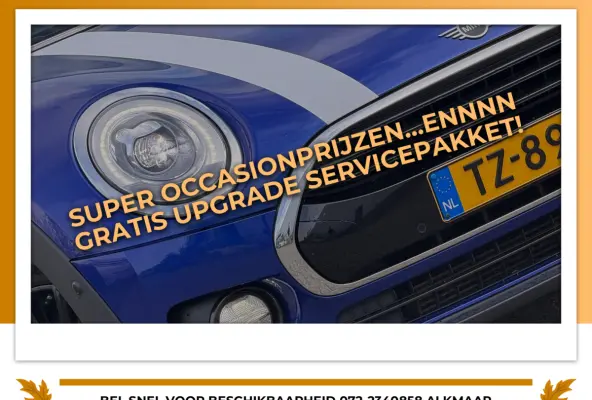 1.5 Cooper Chili Automaat - Starlight Blue/Union Jack - Navigatie/Sportseats/Black Spoke