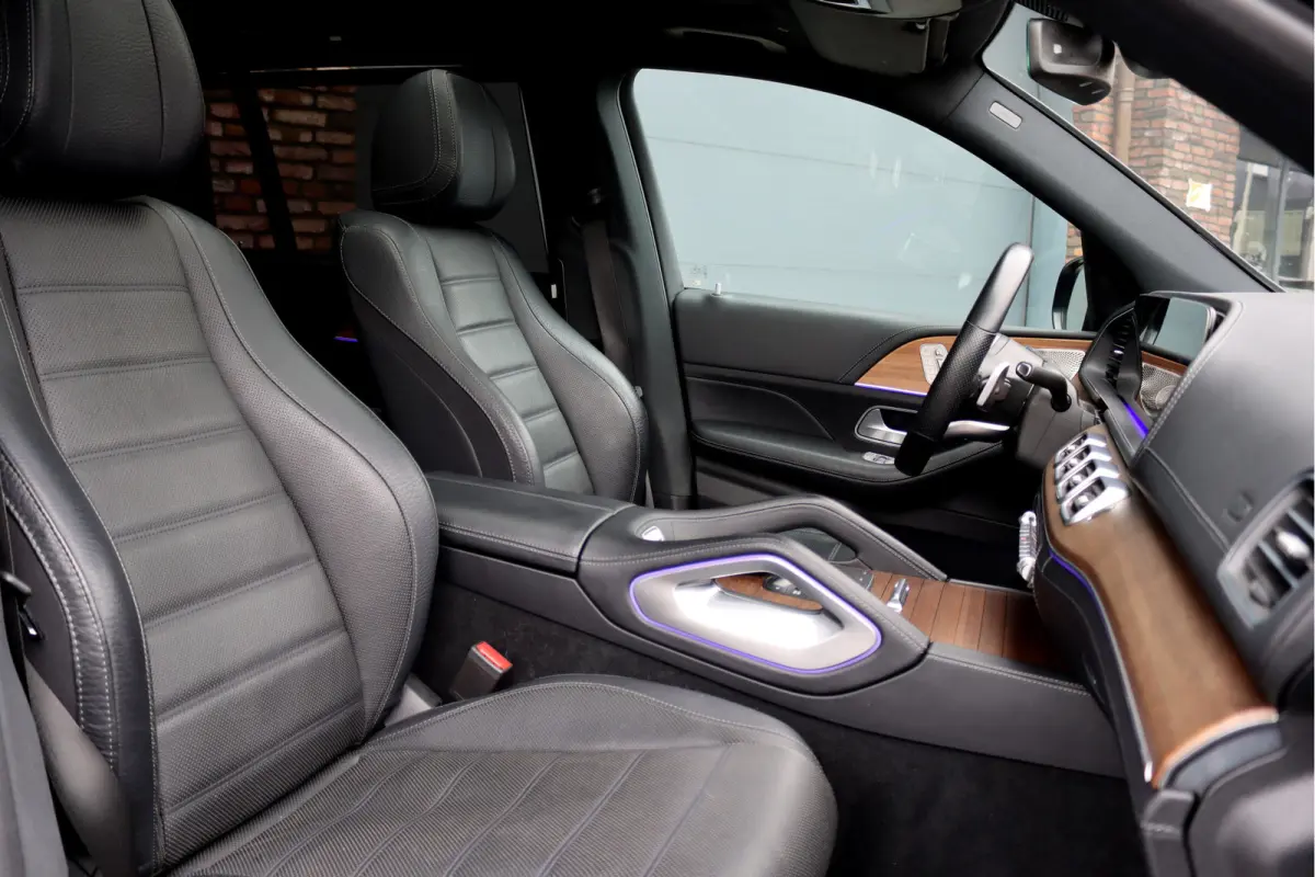 400 d 4MATIC AMG Line Premium+ | 7pers | Luchtvering | Distronic+ | Massage | Stoelventilatie | Memory | Burmester | HUD | Trekhaak | Soft-Close | Vlakkenverwarming | Surround Camera |