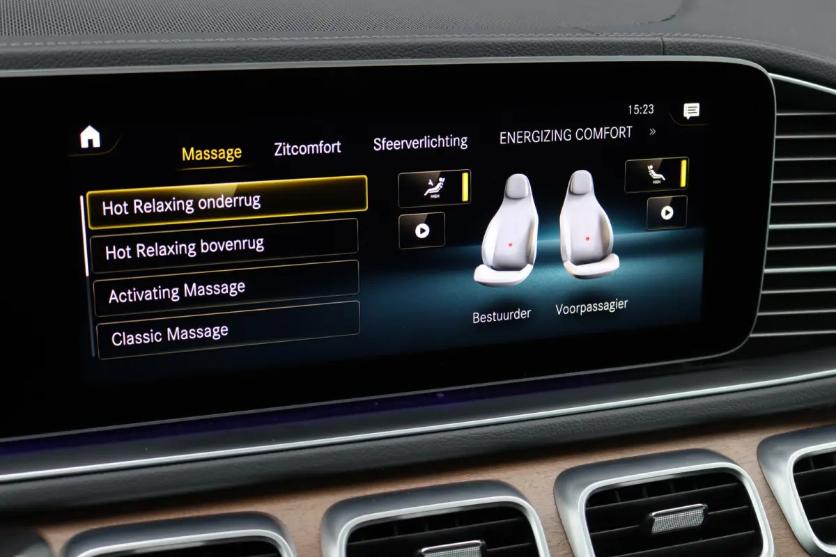 400 d 4MATIC AMG Line Premium+ | 7pers | Luchtvering | Distronic+ | Massage | Stoelventilatie | Memory | Burmester | HUD | Trekhaak | Soft-Close | Vlakkenverwarming | Surround Camera |