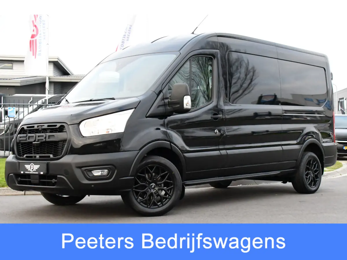 350 2.0 TDCI L3H2 Black Edition Camera, Cruise, Caplay, Automaat, 130PK, Trekhaak, Multimedia, Sensoren, UNIEK!