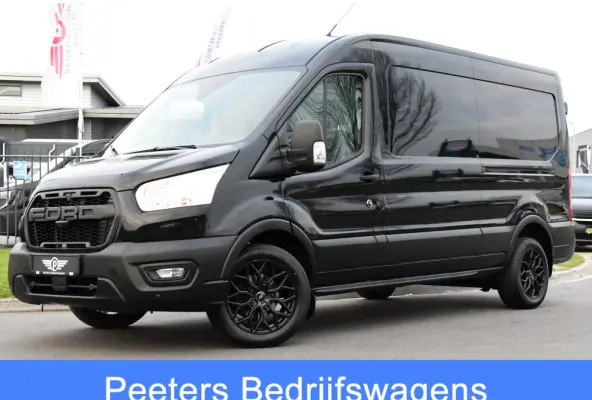 350 2.0 TDCI L3H2 Black Edition Camera, Cruise, Caplay, Automaat, 130PK, Trekhaak, Multimedia, Sensoren, UNIEK!