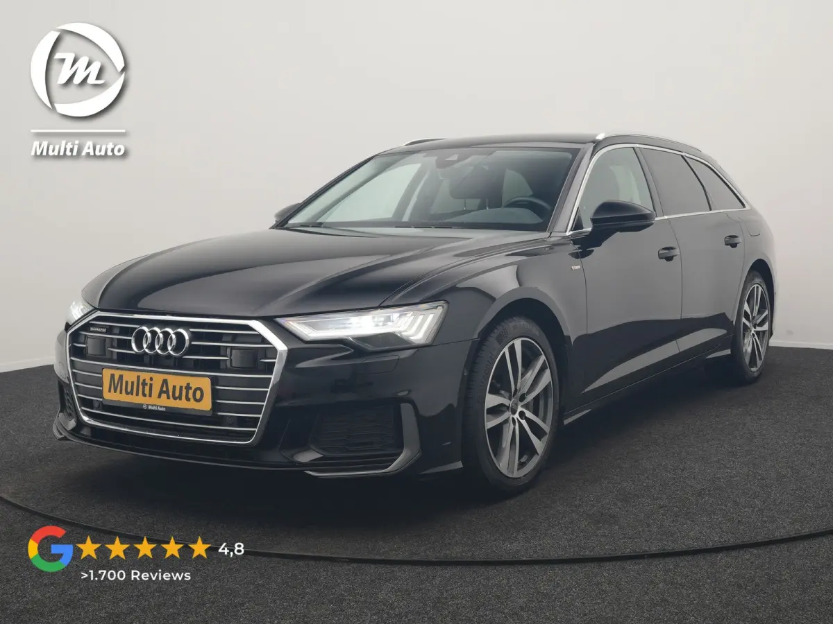 50 TFSI e Quattro S Line PHEV 300pk Dealer O.H | Trekhaak Af Fabriek | Adaptive Cruise | Camera | Matrix LED | Sportstoelen Verwarmd | Sfeerverlichting | Apple Carplay | DAB | Navigatie | Vi