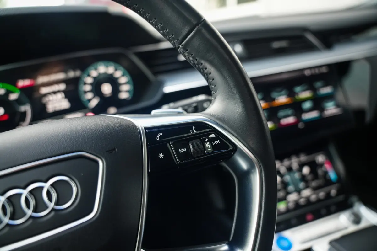 55 Quattro 95 kWh 408 pk Advanced Pro Line Plus S-Line / Marge-Auto/ Pano-Dak/ B&O/ HUD/ Matrix-LED/ ACC/ 360-camera/ Keyless/ Memory/ 21'' LMV