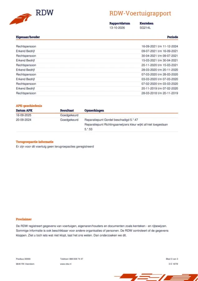 1.6 CDTI L2H1 9 PERS ROLSTOELLIFT *ALL-IN PRIJS*