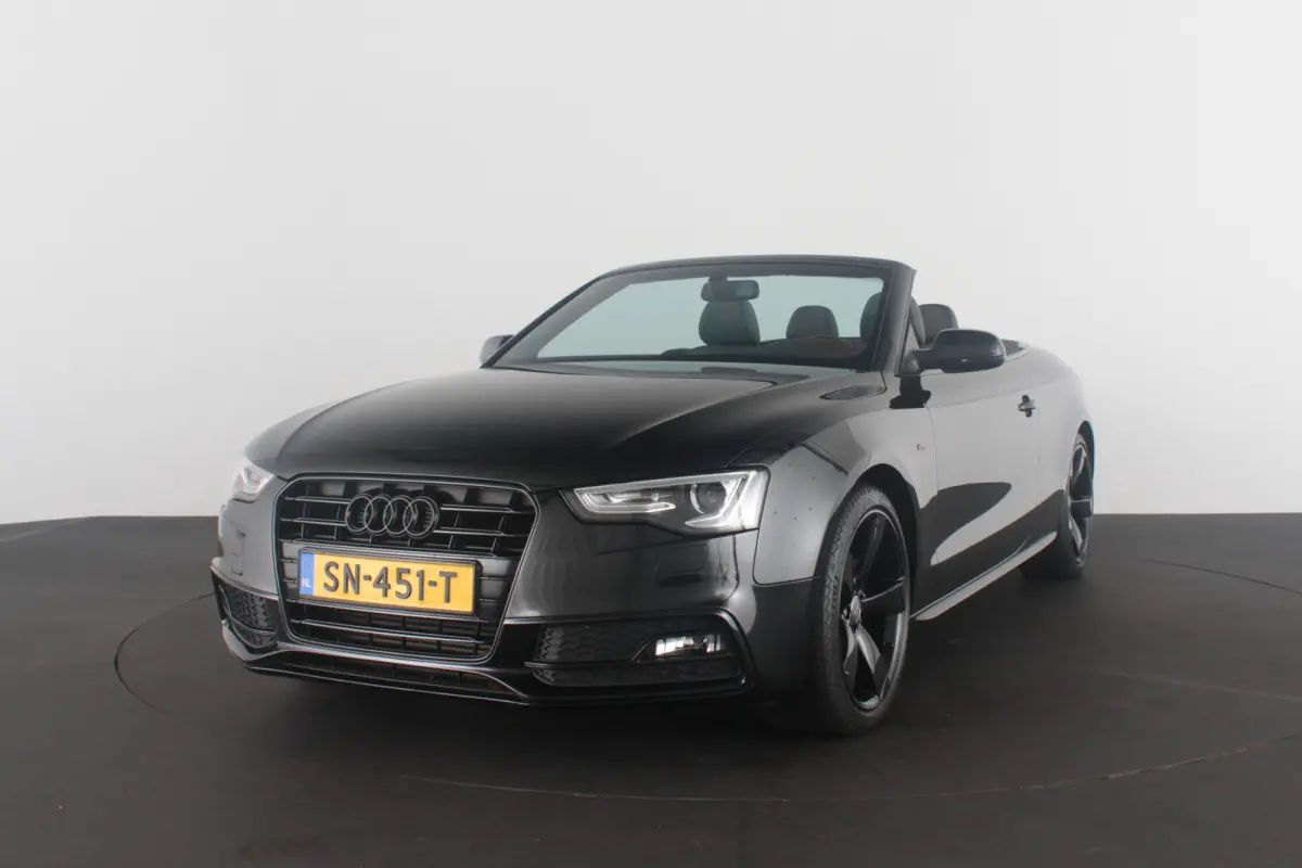 1.8 TFSI S line > 177pk/Cabrio/Full Black/Sportstoelen verwarmbaar...