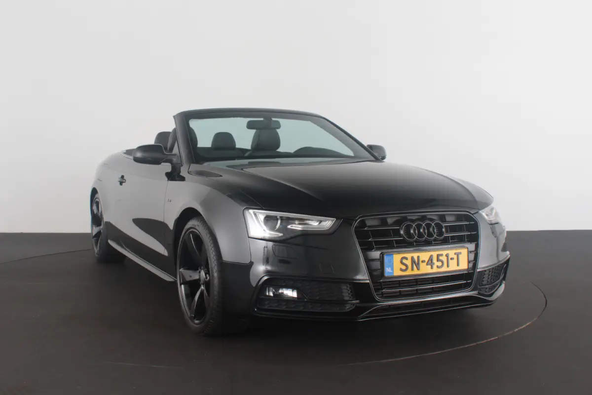 1.8 TFSI S line > 177pk/Cabrio/Full Black/Sportstoelen verwarmbaar...