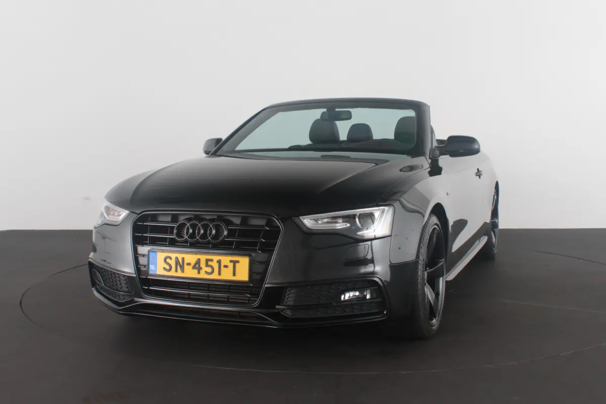 1.8 TFSI S line > 177pk/Cabrio/Full Black/Sportstoelen verwarmbaar...