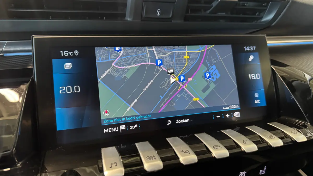 2.0 BLUEHDI 160PK BLUE LEASE GT-LINE AUTOMAAT / NAVI / LEDER / FULL-LED / 19" LMV / CAMERA / KEYLESS / APPLE CARPLAY / FOCAL AUDIO / TREKHAAK / ADAPT. CRUISECONTROL / UNIEK !!