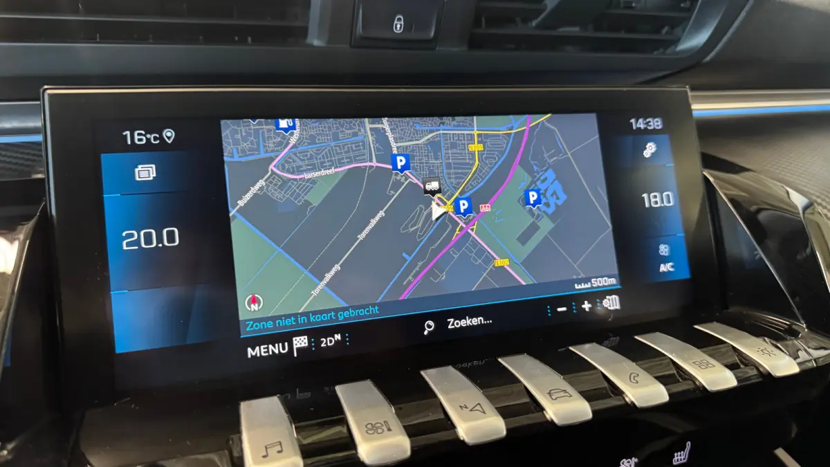 2.0 BLUEHDI 160PK BLUE LEASE GT-LINE AUTOMAAT / NAVI / LEDER / FULL-LED / 19" LMV / CAMERA / KEYLESS / APPLE CARPLAY / FOCAL AUDIO / TREKHAAK / ADAPT. CRUISECONTROL / UNIEK !!