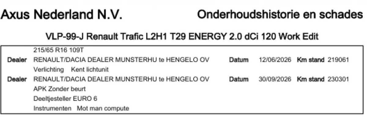 2.0 DCI 88KW 120PK L2H1 EURO 6 AIRCO/ CRUISE CONTROL/ NAVIGATIE/ BIJRIJDERSBANK / 100% DEALERONDERHOUDEN