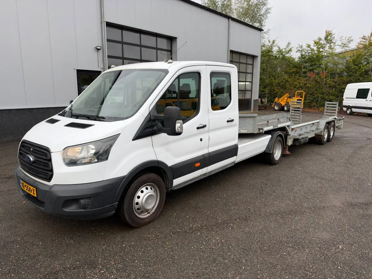 170PK EURO 6 DC BE Combi 8.1 ton Veldhuizen Kuiptrailer Semi Dieplader Trekker + oplegger Combinatie