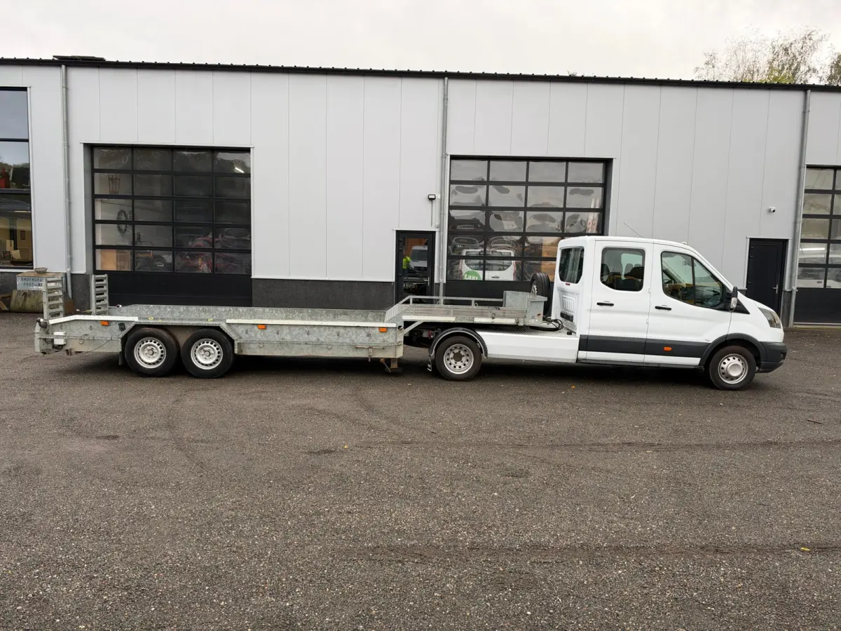 170PK EURO 6 DC BE Combi 8.1 ton Veldhuizen Kuiptrailer Semi Dieplader Trekker + oplegger Combinatie
