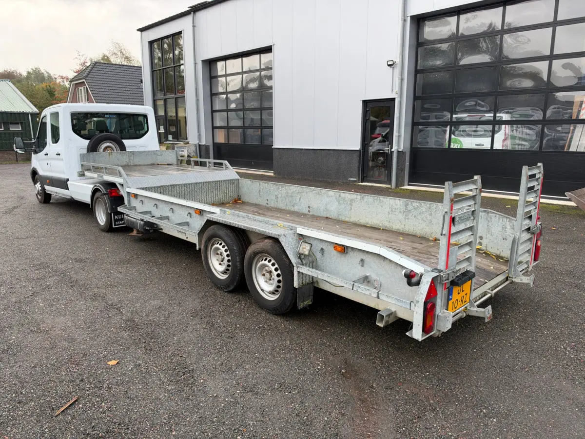 170PK EURO 6 DC BE Combi 8.1 ton Veldhuizen Kuiptrailer Semi Dieplader Trekker + oplegger Combinatie