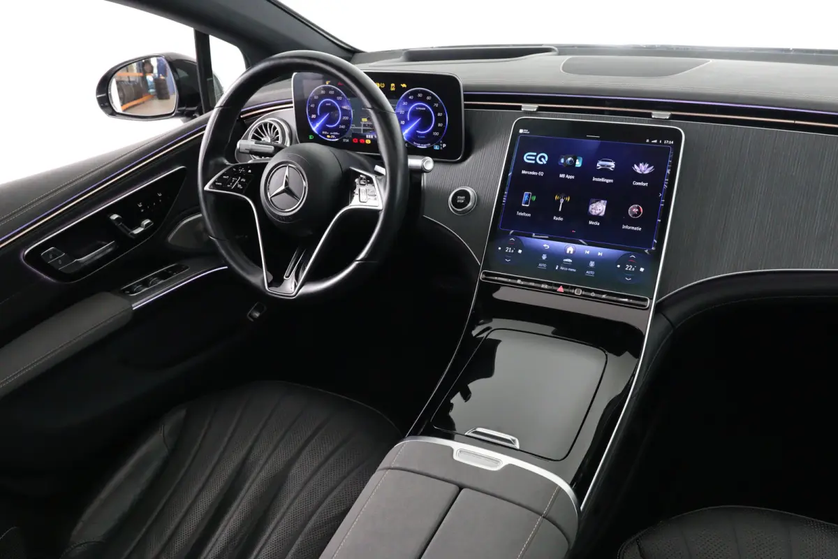 450+ Business Line 108 kWh | Open Dak | Luxe Leder | Memory Zetels | Burmester | Massage | HUD | LED | BLIS | 360 Camera | Stoelverwarming/Koeling | Navi | Clima