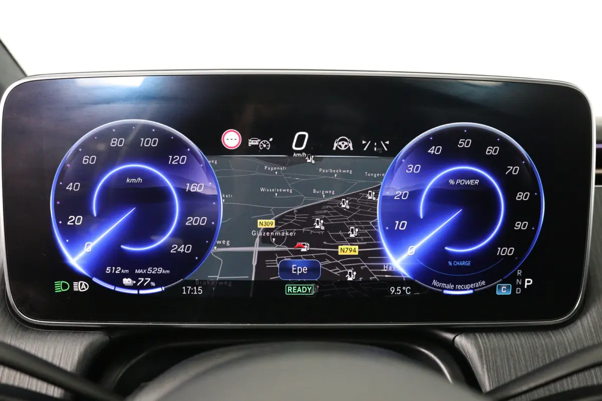 450+ Business Line 108 kWh | Open Dak | Luxe Leder | Memory Zetels | Burmester | Massage | HUD | LED | BLIS | 360 Camera | Stoelverwarming/Koeling | Navi | Clima