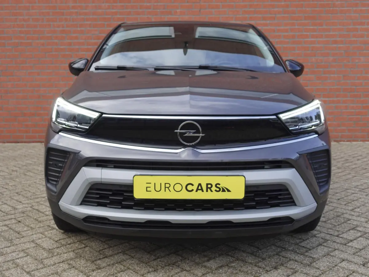 1.2 Turbo 130pk Automaat Elegance Opel Crossland 1.2 Turbo 130pk AUT. Elegance Navigatie Apple Carplay/Android Auto Camera Parkeersensoren Cruise Control Stoel- en Stuurverwarming Keyless En