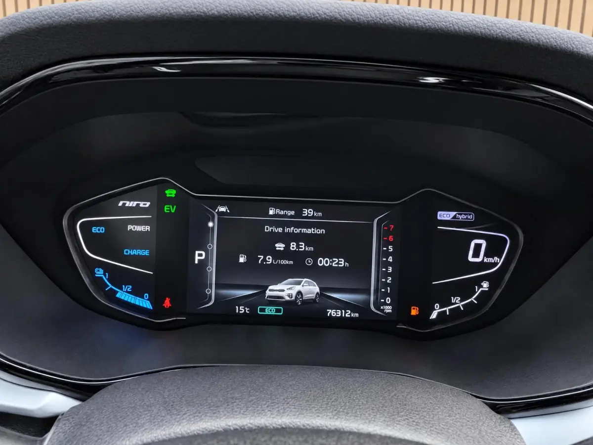 1.6 GDi Hybrid DynamicLine Dealer onderhouden | Navigatie | ACC | Climate control | Superzuinig | HEV |