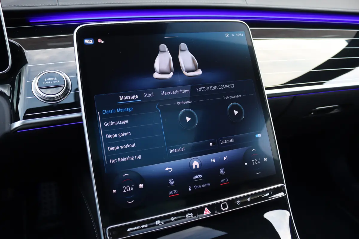 AMG 63 S E Performance | 802pk | Achterasbesturing | Distronic+ | HUD | Chauffeurspakket | Entertainmentpakket Achter | Stoelventilatie V+A | Vlakkenverwarming | Zonweringspakket |