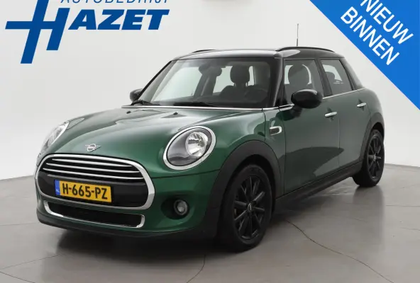 1.5 COOPER 136 PK 5-DEURS BRITISH RACING GREEN + CARBON BLACK LEDER SPORTINTERIEUR