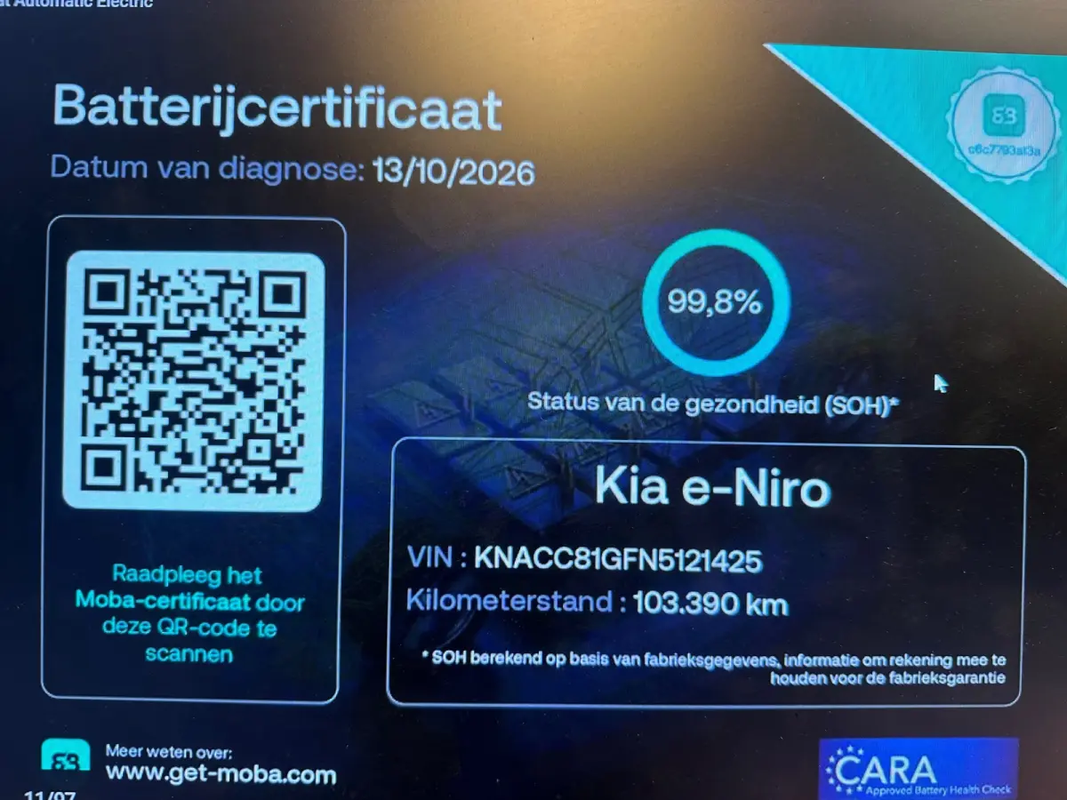 DynamicLine 64 kWh FASE 3 SOH 99.7% DEALER OND EERSTE EIG
