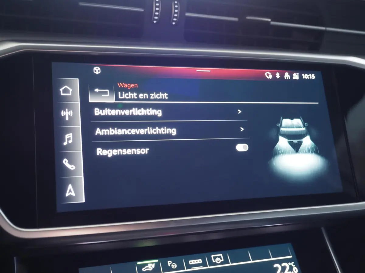 55 TFSI e S-Line Quattro Competition Firmamentblue | Pano | SOH 100% | Trekhaak | 20'' | Alcantara Leder | Stoelverwarming | Matrix Led | Digital Dash | Carplay | Grootlicht Ass | F1 Flipper