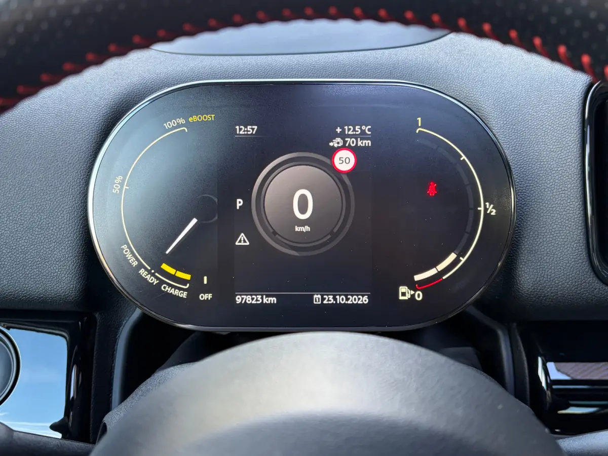 1.5 Cooper ALL4 220 PK Chili JCW | TREKHAAK AFNB.| ELEK. SCHUIF-/KANTELDAK| JOHN COOPER WORKS| LEDER MET STOELVERWARMING| HEAD-UP DISPLAY| ADAPTIEVE CRUISE CONTROL| ELEK. KOFFERKLEP| KEYLESS