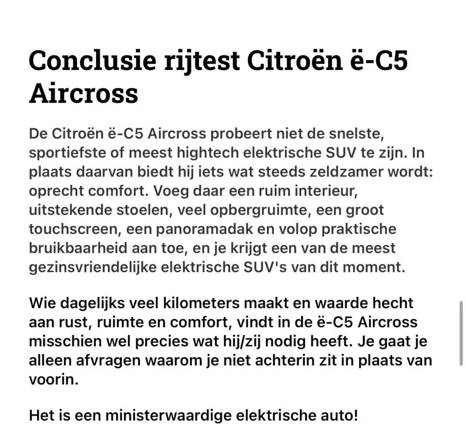 Max Comfort Range 73 kWh PANO+WARMTEPOMP