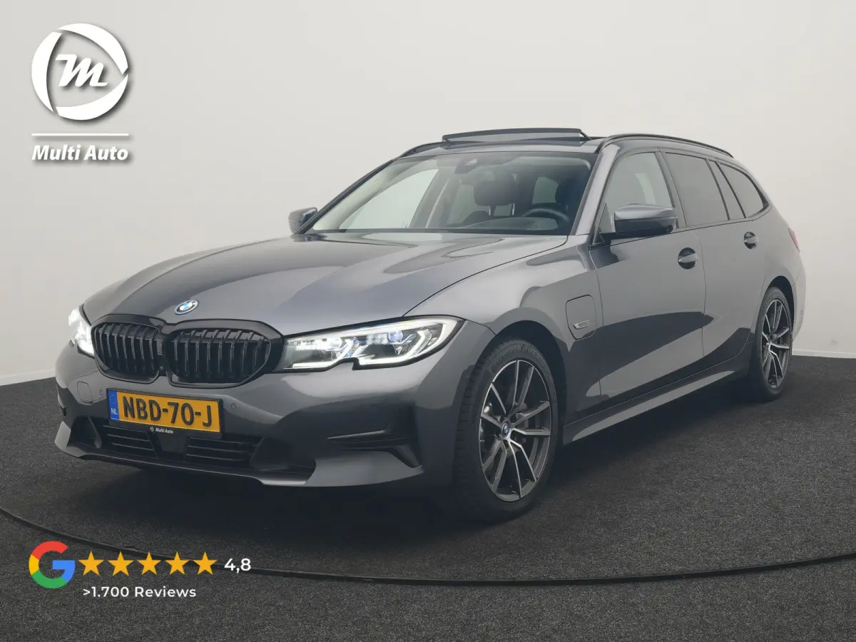 330e PHEV 293pk Dealer O.H. | Panodak | Adaptive Cruise | Head Up | 360 Camera | Laser LED | Lederen Sportstoelen Memory & Verwarmd | Sfeerverlichting | BLIS | Keyless | Apple Carplay | Navi