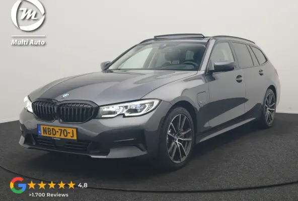 330e PHEV 293pk Dealer O.H. | Panodak | Adaptive Cruise | Head Up | 360 Camera | Laser LED | Lederen Sportstoelen Memory & Verwarmd | Sfeerverlichting | BLIS | Keyless | Apple Carplay | Navi