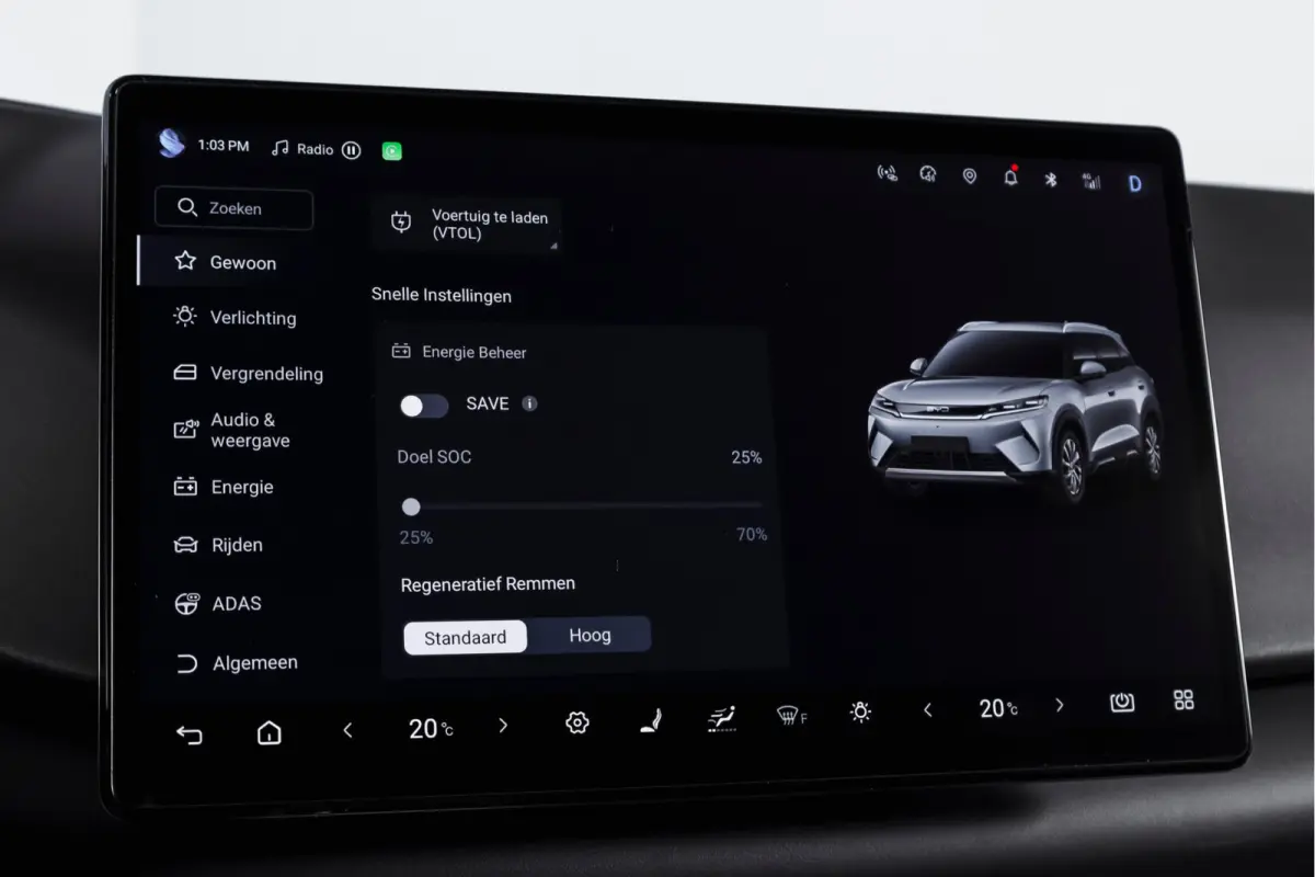 1.5 DM-i Boost | Panodak | Dig. Cockpit | Adapt. Cruise | Stoel-+Stuurverw. | PDC | 360 Camera | NAV + Carplay / Android | ECC | LM 17" | 1019