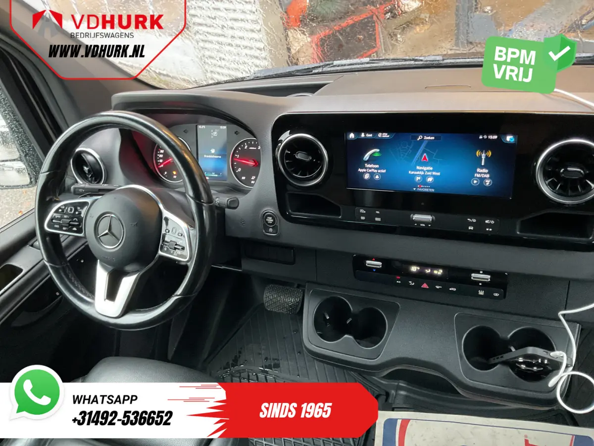 319 CDI Aut. L2H2 Adapt.Cruise/ 2x Schuifdeur/ 3.5t Trekverm./ LED/ 10,25" MBUX/ Carplay/ Standkachel/ Stoelverw./ Airco/ Camera/ PDC/ Trekhaak