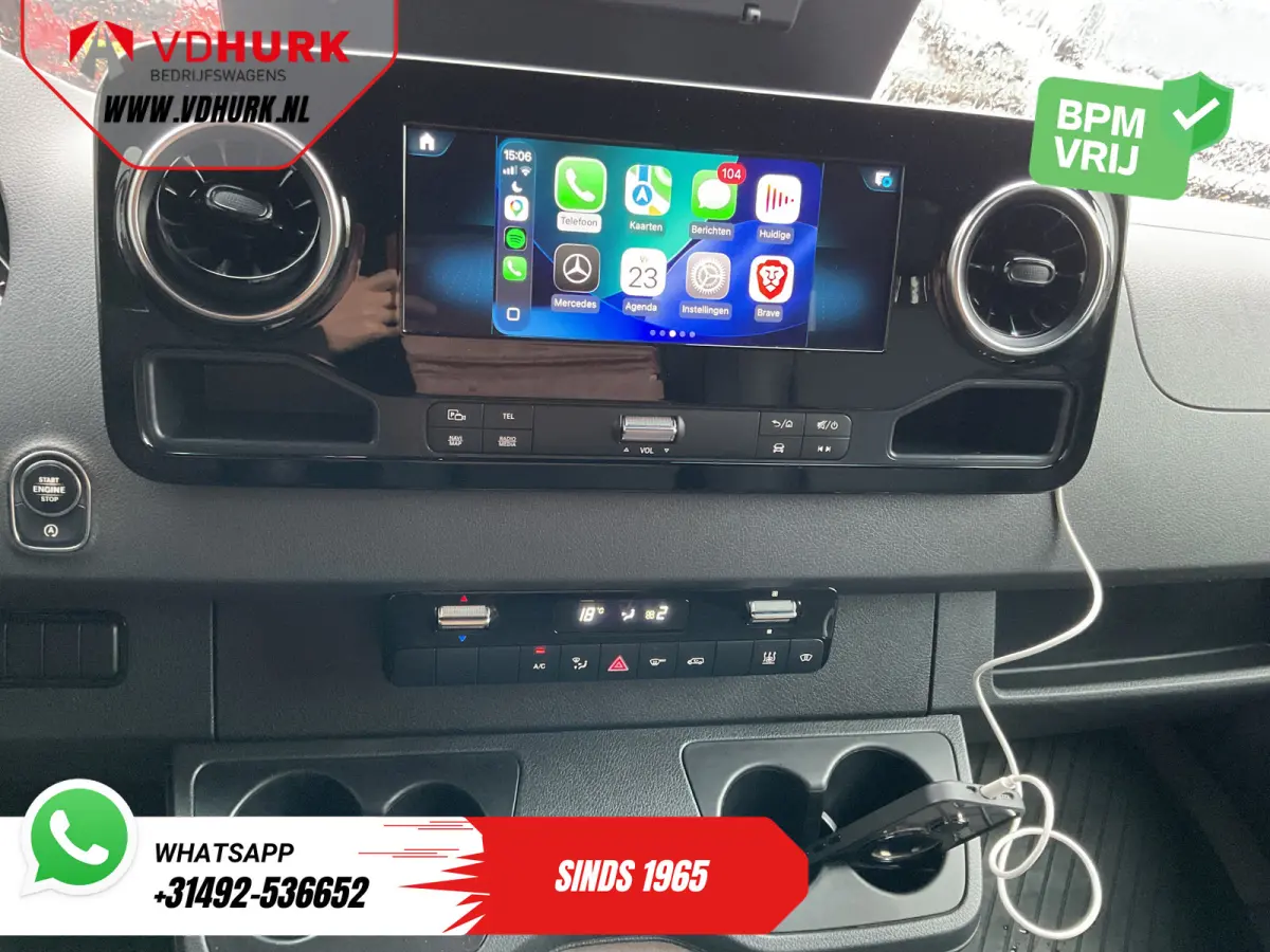 319 CDI Aut. L2H2 Adapt.Cruise/ 2x Schuifdeur/ 3.5t Trekverm./ LED/ 10,25" MBUX/ Carplay/ Standkachel/ Stoelverw./ Airco/ Camera/ PDC/ Trekhaak