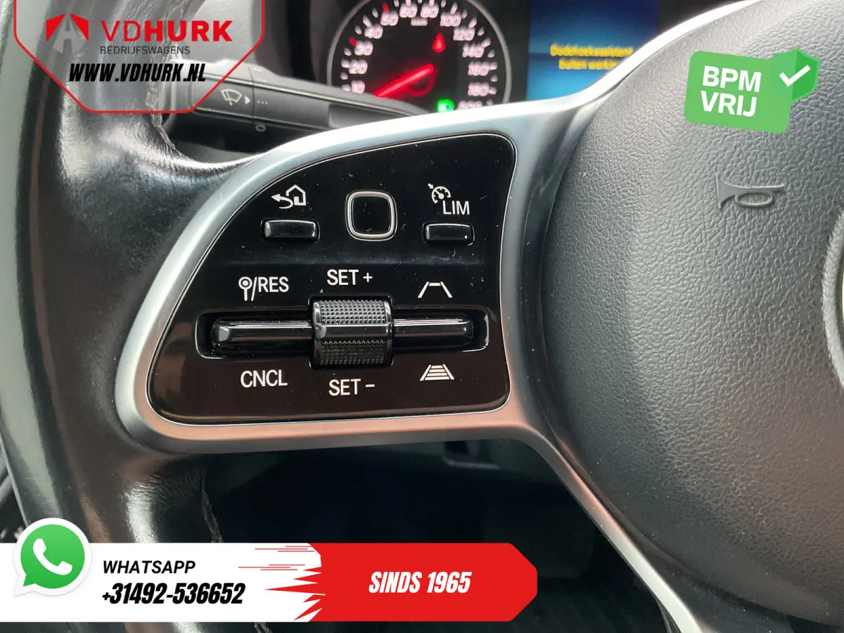 319 CDI Aut. L2H2 Adapt.Cruise/ 2x Schuifdeur/ 3.5t Trekverm./ LED/ 10,25" MBUX/ Carplay/ Standkachel/ Stoelverw./ Airco/ Camera/ PDC/ Trekhaak