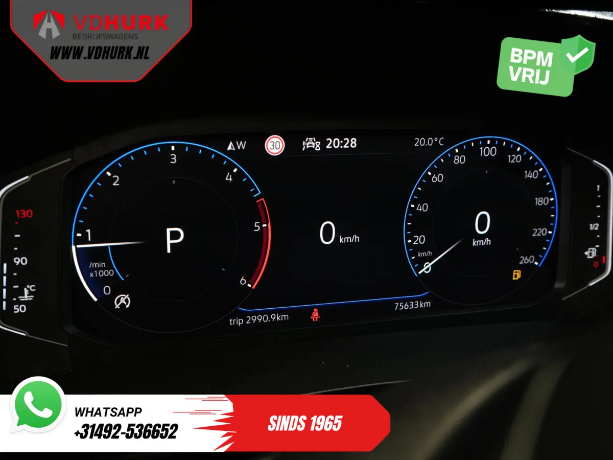 T6.1 2.0 TDI 150 pk DSG Aut. L2 Virtual Cockpit/ LED/ Adapt.Cruise/ 270Gr.Deuren/ Carplay/ Navi/ Airco/ 20’LMV/ PDC/ Sidebars/ Trekhaak
