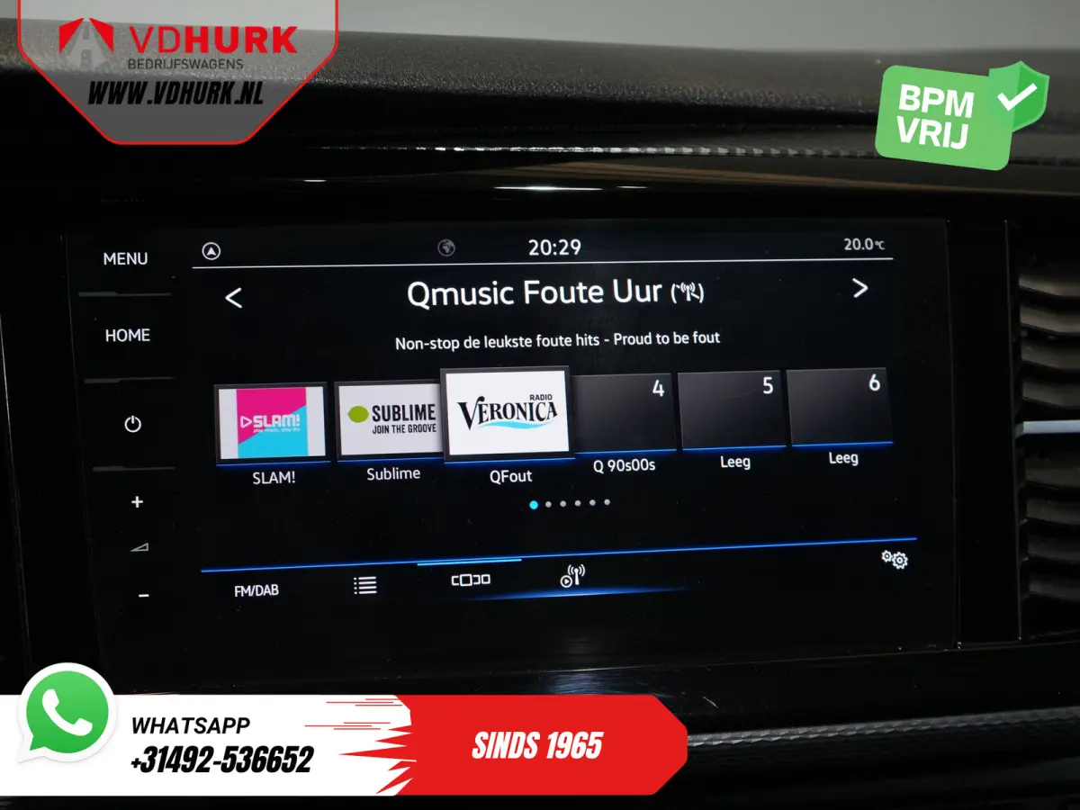T6.1 2.0 TDI 150 pk DSG Aut. L2 Virtual Cockpit/ LED/ Adapt.Cruise/ 270Gr.Deuren/ Carplay/ Navi/ Airco/ 20’LMV/ PDC/ Sidebars/ Trekhaak
