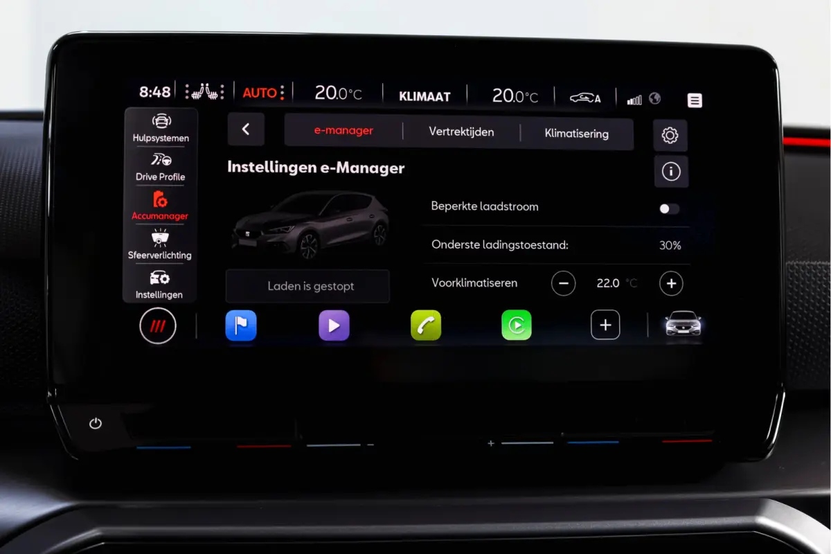 1.4 TSI eHybrid PHEV FR | Dig. Cockpit | Cruise | Stoel-+Stuurverw. | PDC | Camera | NAV + Carplay / Android | ECC | LM 17" |