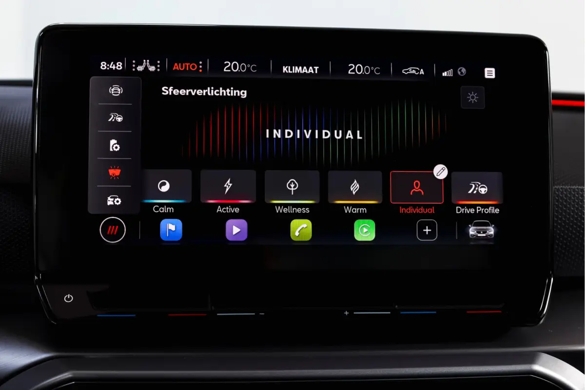 1.4 TSI eHybrid PHEV FR | Dig. Cockpit | Cruise | Stoel-+Stuurverw. | PDC | Camera | NAV + Carplay / Android | ECC | LM 17" |