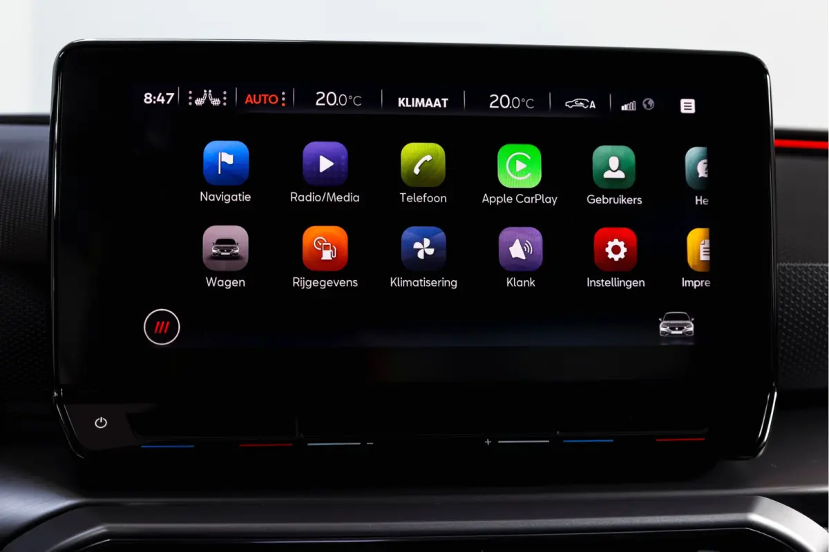 1.4 TSI eHybrid PHEV FR | Dig. Cockpit | Cruise | Stoel-+Stuurverw. | PDC | Camera | NAV + Carplay / Android | ECC | LM 17" |