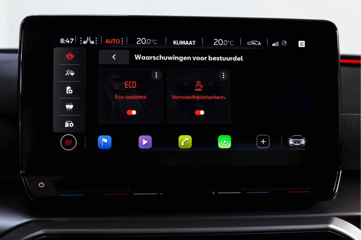 1.4 TSI eHybrid PHEV FR | Dig. Cockpit | Cruise | Stoel-+Stuurverw. | PDC | Camera | NAV + Carplay / Android | ECC | LM 17" |
