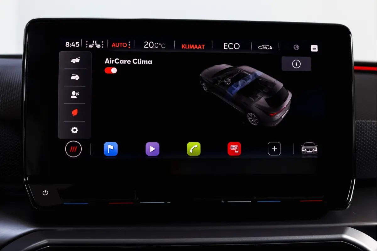 1.4 TSI eHybrid PHEV FR | Dig. Cockpit | Cruise | Stoel-+Stuurverw. | PDC | Camera | NAV + Carplay / Android | ECC | LM 17" |