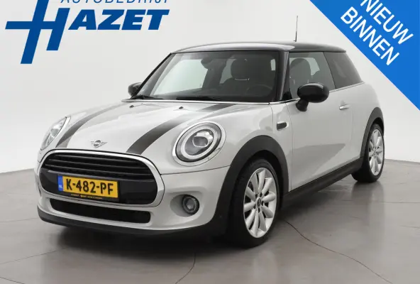 1.5 COOPER AUT. WHITE SILVER + LED | UNION JACK ACHTERLICHTEN | APPLE CARPLAY | STOELVERWARMING