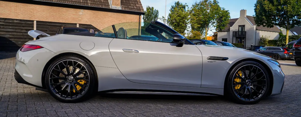 Roadster AMG 43 | Burmester | Carbon Pakket | Sport uitlaat | Stoelkoeling | Nekverwarming | 360 Cam | HuD