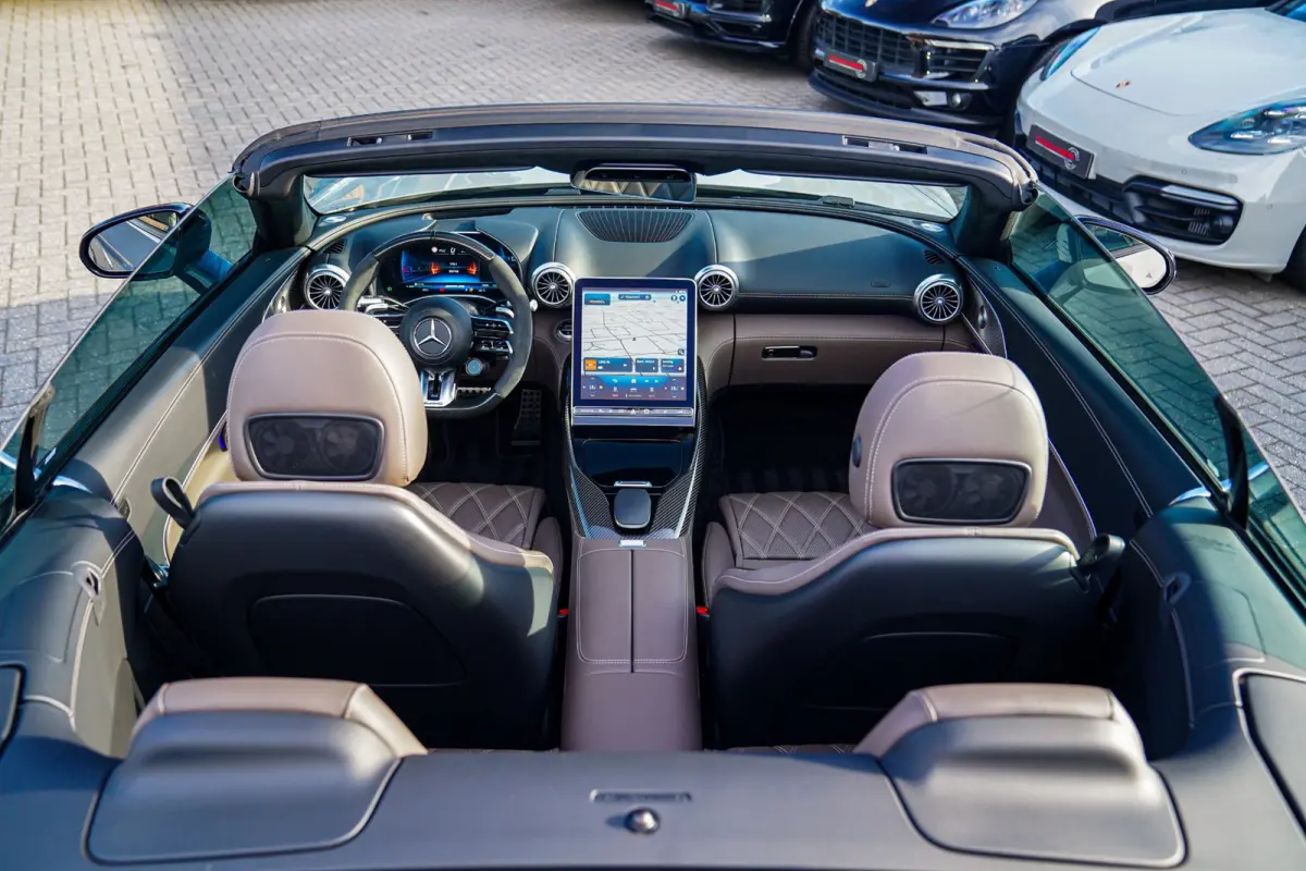 Roadster AMG 43 | Burmester | Carbon Pakket | Sport uitlaat | Stoelkoeling | Nekverwarming | 360 Cam | HuD