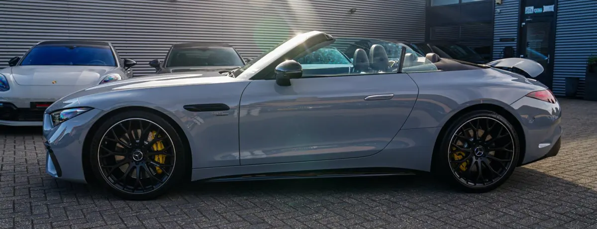 Roadster AMG 43 | Burmester | Carbon Pakket | Sport uitlaat | Stoelkoeling | Nekverwarming | 360 Cam | HuD